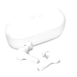JVC Gumy Truly Wireless Earbuds Headphones, Bluetooth 5.0, Water Resistance(IPX4), Long Battery Life (up to 15 Hours) - HAA7TW (White)