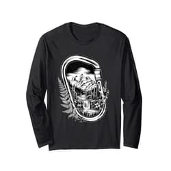 Enjoy the Adventure Vintage Outdoor Hiking Boots Mountaineering Hiking Carabiner for a Hiker Long Sleeve T-Shirt