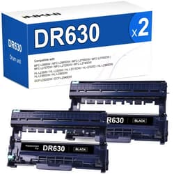 InkNI DR630 DR-630 Drum Unit (Not Toner) Replacement for Brother DR 630 Drum TN660 TN630 for HL-L2300D HL-L2320D HL-L2305W MFC-L2700DW HL-L2360DW HL-L2380DW DCP-L2540DW MFC-L2720DW Printer Black, 2-Pack