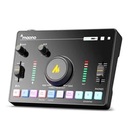 MAONO Streaming Audio Mixer, Audio Interface with Pro-preamp, Bluetooth, Built-in Battery, Noise Cancellation, 48V Phantom Power for Live Streaming, Podcast Recording, Gaming MaonoCaster AMC2 NEO