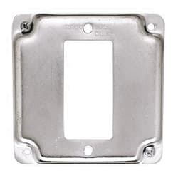 CAI - RACO RACO Galvanized Zinc Electrical Box Cover, Box Type: Square, Number of Gangs: 1, 4