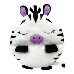 Happy Nappers Pillow & Sleepy Sack Zinnia Zebra- Comfy, Cozy, Compact, Super Soft, Warm, All Season, Sleeping Bag with Pillow- Medium 54” x 20”