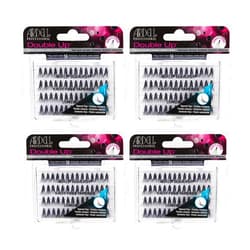 Ardell Individual Lashes False Eyelashes Double Up Soft Touch - Long, Black, DIY Lash Clusters, Reusable Eyelash Extensions, 4 Pack