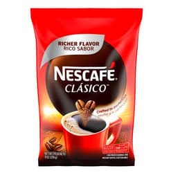 NESCAFÉ Nescafe Clasico Dark Roast Instant Coffee, 8 oz Pouch