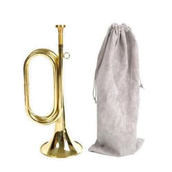 TJL Brass Military Trumpet Cavalry Bugle Orchestra Gold Color Professional