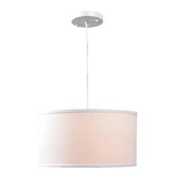 Kenroy Home 93620WH Paige 1 Light Pendant with White Finish, Casual Style, 8
