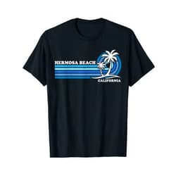 Summer Vacation Hermosa Beach Gifts Retro Vintage Family Vacation California Hermosa Beach T-Shirt
