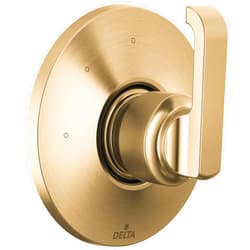 Delta Faucet Tetra Gold 3-Setting Shower Handle Diverter Trim Kit, Gold Diverter Valve Trim Kit, Shower Diverter, Lumicoat Champagne Bronze T11889-CZ-PR (Valve Not Included)