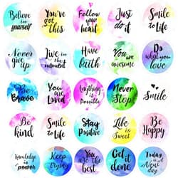 Outus Inspiring Planner Stickers Inspirational Quote Stickers Encouraging Stickers Motivational Encouragement Stickers for Book Phone Car Bike Scrapbook (480 Pieces)