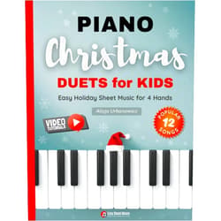 Alicja Urbanowicz Piano Christmas Duets for Kids I Easy Holiday Sheet Music for 4 Hands: 12 Popular Classic Songs for Beginners with Two Very Simple Parts I Level 1 I ... Bells I Joy to the World I The First Noel