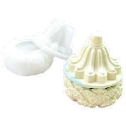SONOON Lotus Candle Holder Mirror Surface Silicone Mold Lotus Bracket Gypsum drip Mold