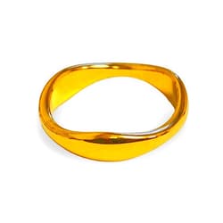 CLUTCHINK Elegant 18K Gold Plated Stainless Steel Ring – Fine Metal-Plated Jewelry with Durable, Scratch-Resistant Design for Daily Wear & Special Occasions