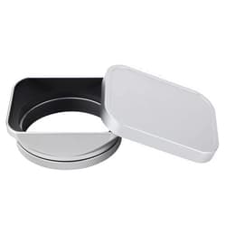 Haoge LH-X200S Square Metal Lens Hood with 49mm Adapter Ring Metal Cap for Fujifilm X100VI Fuji X100V X100F X100T X100S X70 Fuji Photo Camera Accessories Silver
