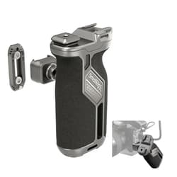 SMALLRIG Quick Release Rotating Side Handle with Integrated NATO Rail, NATO Side Handgrip for DLSR Camera Cage Kit, Left or Right Side Adjustable, HawkLock H21-4485