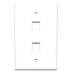 On-Q Legrand - OnQ 1 Oversized Wall Plate, Single Gang Decorator Large Wall Plate, High-Impact Flame-Retardant Plastic, Light Almond, WP3302LA
