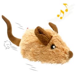 PETGEEK Gigwi Interactive Cat Toys for Indoor Cats, Moving Toy for Bored Indoor Adult Cats, Automatic Electronic Moving Mouse Cat Toys with Realistic Squeaky, Kitten Toys for Hunting Play Exercise