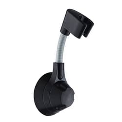 Innovkitchen 360° Shower Head Holder Adjustable Handheld Showerhead Bracket Adjustable Shower Holder, Removable No-Punching Wall Mounted Shower Head Bracket (Black)