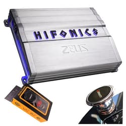 Hifonics ZG-1800.1D Zeus Gamma 1 Channel Super D Class 1800 Watt Car Audio Sound System Subwoofer Speaker Amp Amplifier with Gravity Magnet Phone Holder Bundle