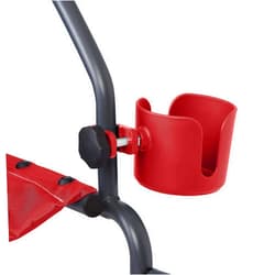 Medline Universal Cup Holder, Red - Versatile Mobility Accessory for Rollator Walkers, Transport Chairs, and Wheelchairs