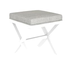 Hillsdale Somerset Backless Wood Vanity Stool for Makeup Room or Bathroom, White