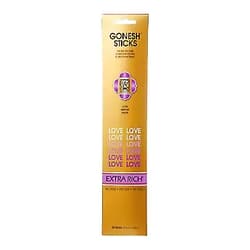 Gonesh Incense Sticks Extra Rich Collection Love, 20 Piece Single 20-Stick Pack