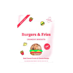 Bocce's Bakery - Limited Edition Wheat-Free Dog Treats, Burgers & Fries Biscuits, 5 oz