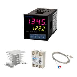 Inkbird PID Temperature Controller Kit, High Voltage 100ACV to 240ACV, Comes with SSR 40DA Solid State Relay, K Type Thermocouple, and White Heat Sink