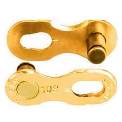 KMC 10 Speed Missinglink Joining Link, Ti-N Gold, 2 Pairs