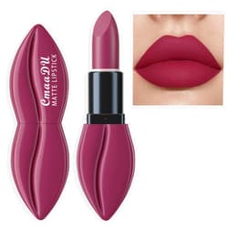 Easilydays Matte Red Lipstick for Women, Moisturizing Velvet Lipsticks, Long Lasting Smudge-Proof Lip Stick, Light Bright Labiales Matte Lipstick Lip Stain High Pigmented Dark Makeup Lip Gloss (#08)