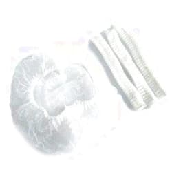 CleanPro 24 In. Pleated Disposable Polypropylene Bouffant Caps, 1,000 Count (White)