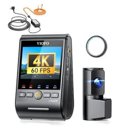 VIOFO 【Bundle: A329 2CH+HK4+8PCS Full Set Fuse】 VIOFO A329 4K 60FPS Dash Cam Front and Rear, Built-in Wi-Fi 6 App Control, Dual STARVIS 2 Sensors, Support 4TB SSD Storage & 512GB microSD Card
