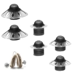 LIKIER Hearing Aid Domes Open Oticon Hearing Aid Domes Small Medium Large 3 Sizes Compatible with Phonak Marvel & Paradise RIC BTE Models SDS 4.0, Pack of 6