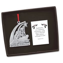Cathedral Art Newborn King (Abbey & CA Gift) Glory Nativity Ornament, 2-1/2-Inch