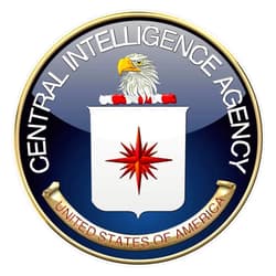 LAD Studio Central Intelligence Agency - CIA Emblem 3D on Blue Velvet Window Bumper Sticker Decal 5