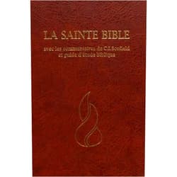 Louis Segond,C.I.Scofield French Scofield Study Bible / La Sainte Bible avec les commentaires de C.I.Scofield et guide d'etude biblique / Chaine de references / Concordance / Atlas Biblique / Louis Segond 1979