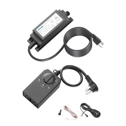 DEWENWILS 36W Outdoor Low Voltage Transformer with Timer and Photocell Light Sensor, 100-240V AC to 12V DC, IP68 Weatherproof, for LED Landscape Lighting, Spotlight, Pathway Light, ETL Listed