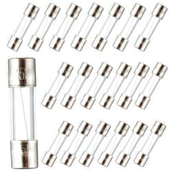 BOJACK 5x20mm 3 A 3 amp 250 V 0.196x0.787 Inch F3AL250V Fast Blow Glass Fuses(Pack of 20 Pcs)