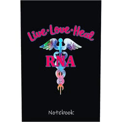 By EMANUEL VELILLA (Author) Live Love Heal RNA Restorative Nurse Assistant Caduceus Gift Notebook: Cute Lined Journal for Nurses and Medical Workers. Perfect for nurses week gifts 6x9 110 pages