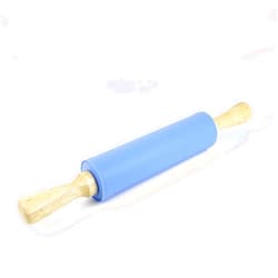 Remeel Silicone Rolling Pin for Baking Non-stick Rolling Pin Dough Roller Wooden Handle Kitchen Accessories Pastry Roller