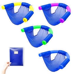 The Dreidel Company Pool Noodle Floating Mesh Chair for Floating Pool Noodle, Only Swimming Net Lounge Chair Seat, Great for Water Relaxation