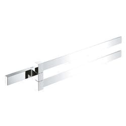 Grohe 40768000 Selection Cube Double Towel-Bar, Polished Chrome