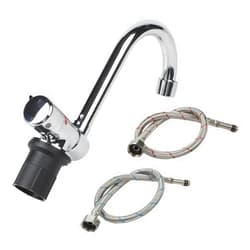 HanOaki Fold Down Hot And Cold Mixer Water Faucet For Motorhome And Caravan With For 360 Degree Rotation Feature