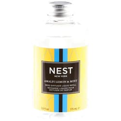 NEST New York Reed Diffuser Liquid Refill, Amalfi Lemon & Mint - 5.9 fl oz - Fragrance for Up to 90 Days - Flame Free