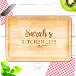 EDSG Personalized Cutting Boards for Kitchen Engraved Cutting Board Chopping Board Gifts for Christmas Birthday Anniversary Valentines Day Housewarming
