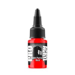 Monument Hobbies PRO Acryl 22ml Acrylic Miniature Paint - Bold Pyrrole Red