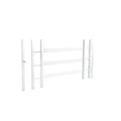 Guardian Built Hinged Window Bar Guard (3-Bar, White)