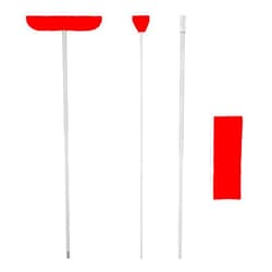 PEUTIER 4pcs Grand Piano Soundboard Cleaning Tools, Big & Small Brush Head Cleaning Tool with Extension Rod and Soft Fiber Cloth Piano Cleaner and Polish Kit