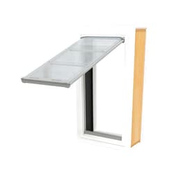 Endura Flap E2 Pet Door for Walls in White | Energy-Efficient Single Flap Design for Wall Installations | All-Weather Protection with Insulating Dual-Layer Flap | White, Medium, Single Flap
