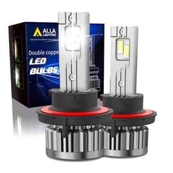 Alla Lighting NCP 10000Lms 9008 H13 LED Fog Lights Bulbs or Daytime Running Lights(DRL) Lamps, 6000K Xenon White