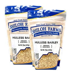 Shiloh Farms - Organic Non GMO Hulless Barley 15 ounce - 2 pack